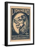 Lion Head-null-Framed Art Print