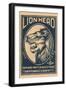 Lion Head-null-Framed Art Print