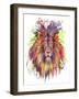 Lion Head-Stephanie Analah-Framed Giclee Print