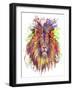 Lion Head-Stephanie Analah-Framed Giclee Print