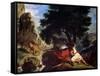 Lion Hunt in Morocco, 1854-Eugene Delacroix-Framed Stretched Canvas