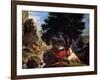 Lion Hunt in Morocco, 1854-Eugene Delacroix-Framed Giclee Print