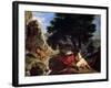 Lion Hunt in Morocco, 1854-Eugene Delacroix-Framed Giclee Print