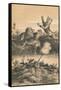 Lion Hunting At Night, c1880-null-Framed Stretched Canvas