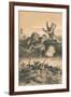 Lion Hunting At Night, c1880-null-Framed Giclee Print