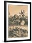 Lion Hunting At Night, c1880-null-Framed Premium Giclee Print