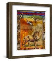 Lion I-Chris Vest-Framed Art Print