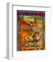 Lion I-Chris Vest-Framed Art Print