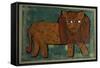 Lion II-Leslie Xuereb-Framed Stretched Canvas