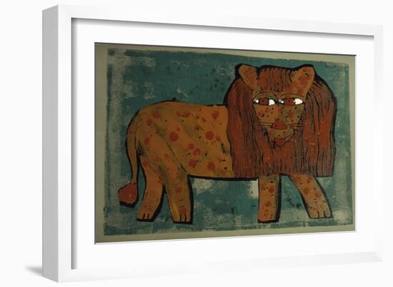 Lion II-Leslie Xuereb-Framed Giclee Print