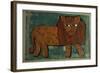 Lion II-Leslie Xuereb-Framed Giclee Print