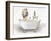 Lion In Bathtub-Matthew Piotrowicz-Framed Art Print