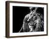 Lion in Black and White-Joerg Huettenhoelscher-Framed Photographic Print