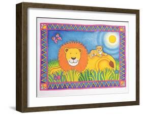 Lion in the Sun, 1997-Cathy Baxter-Framed Giclee Print