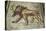 Lion, Insula Xxi, Building 2 Late 2Nd Century AD (Mosaic)-Roman-Stretched Canvas
