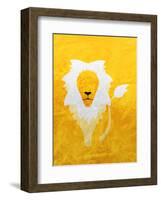 Lion - Jethro Wilson Contemporary Wildlife Print-Jethro Wilson-Framed Art Print