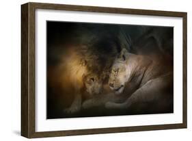 Lion Love-Jai Johnson-Framed Giclee Print