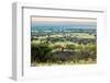 Lion Lying on Rocks and Roars on Savanna at Sunset. Safari in Serengeti, Tanzania, Africa-Michal Bednarek-Framed Photographic Print