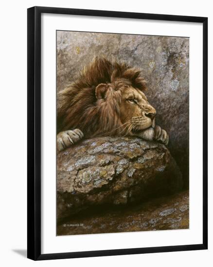 Lion Male 2-Harro Maass-Framed Giclee Print