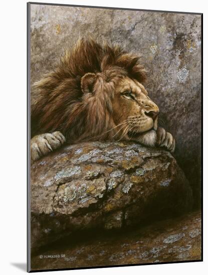 Lion Male 2-Harro Maass-Mounted Giclee Print