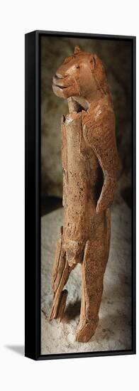 Lion Man of the Hohlenstein Stadel-Prehistoric Art-Framed Stretched Canvas