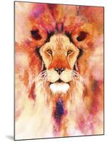 Lion Mix 1-XL-Fernando Palma-Mounted Giclee Print