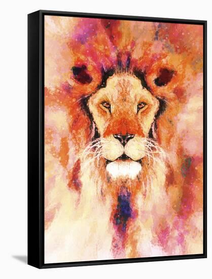 Lion Mix 1-XL-Fernando Palma-Framed Stretched Canvas