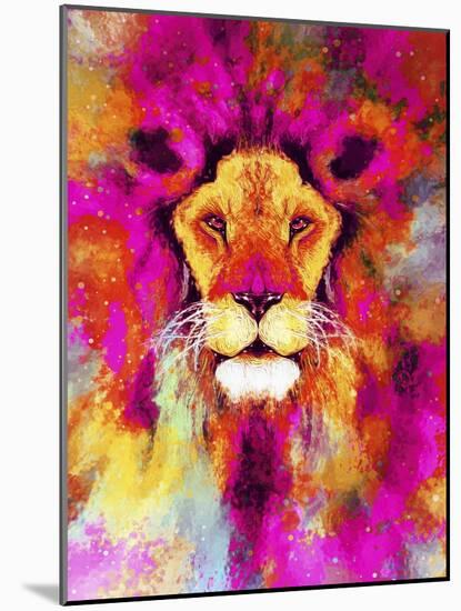 Lion Mix 3-XLII-Fernando Palma-Mounted Giclee Print