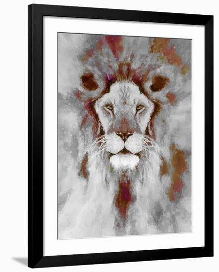 Lion Mix 5-XLIV-Fernando Palma-Framed Premium Giclee Print