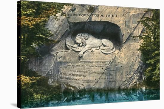 Lion Monument, Lucerne, Switzerland-null-Stretched Canvas