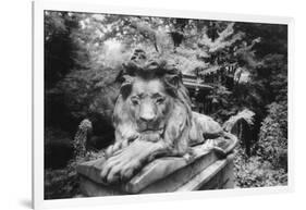 Lion Monument to Richard Charles Bostock, Abney Park Cemetery, London, England-Simon Marsden-Framed Giclee Print