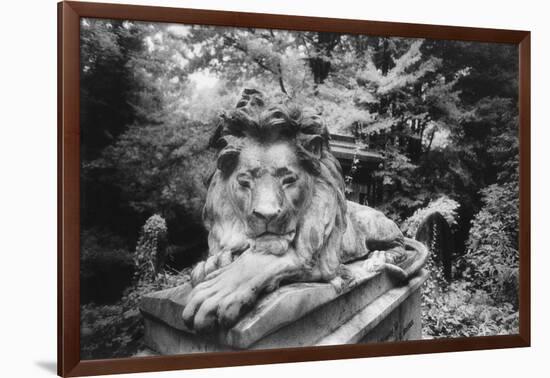 Lion Monument to Richard Charles Bostock, Abney Park Cemetery, London, England-Simon Marsden-Framed Giclee Print