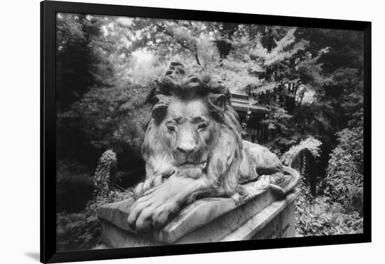 Lion Monument to Richard Charles Bostock, Abney Park Cemetery, London, England-Simon Marsden-Framed Giclee Print