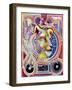 Lion of Space and City and Sound-Josh Byer-Framed Giclee Print