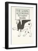 Lion of St Mark, 1931-Eric Gill-Framed Giclee Print