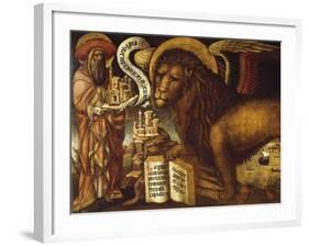 Lion of St Mark's, Symbol of Venice-Domenico Veneziano-Framed Giclee Print