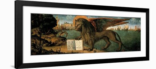 Lion of St. Mark-Vittore Carpaccio-Framed Premium Giclee Print