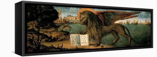 Lion of St. Mark-Vittore Carpaccio-Framed Stretched Canvas