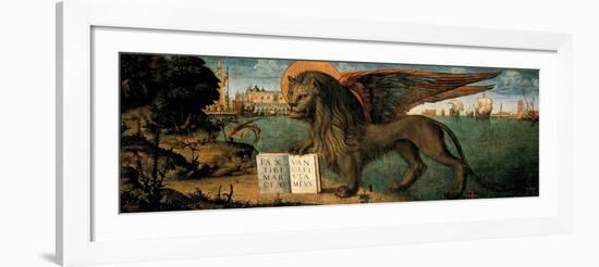 Lion of St. Mark-Vittore Carpaccio-Framed Art Print