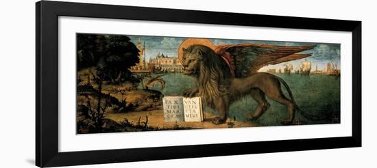 Lion of St. Mark-Vittore Carpaccio-Framed Art Print