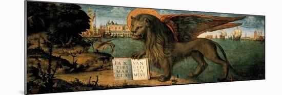 Lion of St. Mark-Vittore Carpaccio-Mounted Art Print