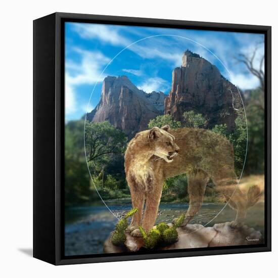 Lion of Zion-Gordon Semmens-Framed Stretched Canvas