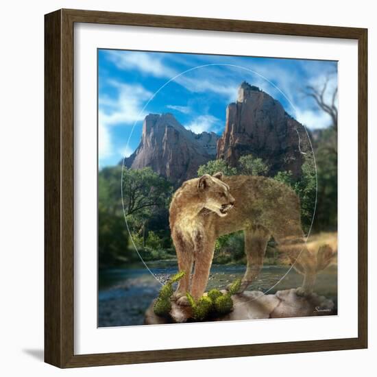 Lion of Zion-Gordon Semmens-Framed Giclee Print