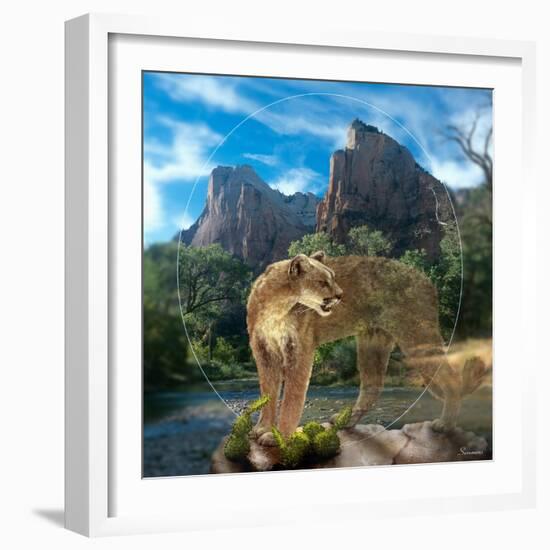 Lion of Zion-Gordon Semmens-Framed Giclee Print