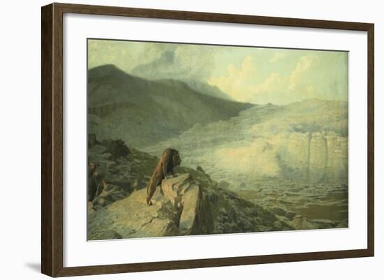 Lion on the Watch-Jean Leon Gerome-Framed Giclee Print