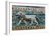 Lion Passant from Wall of the Sacred Way to the Ishtar Gate, Babylon (Ira), C575 BC-null-Framed Giclee Print