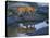 Lion Pride along Rocky Bank, Telek River, Masai Mara Game Reserve, Kenya-Paul Souders-Stretched Canvas