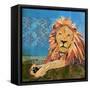 Lion Pride-Jenny McGee-Framed Stretched Canvas