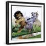 Lion Punching Unicorn-Philip Mendoza-Framed Giclee Print
