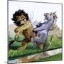 Lion Punching Unicorn-Philip Mendoza-Mounted Giclee Print